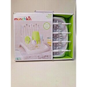 Munchkin Fold Baby Bottle Countertop Drying Rack, Gray